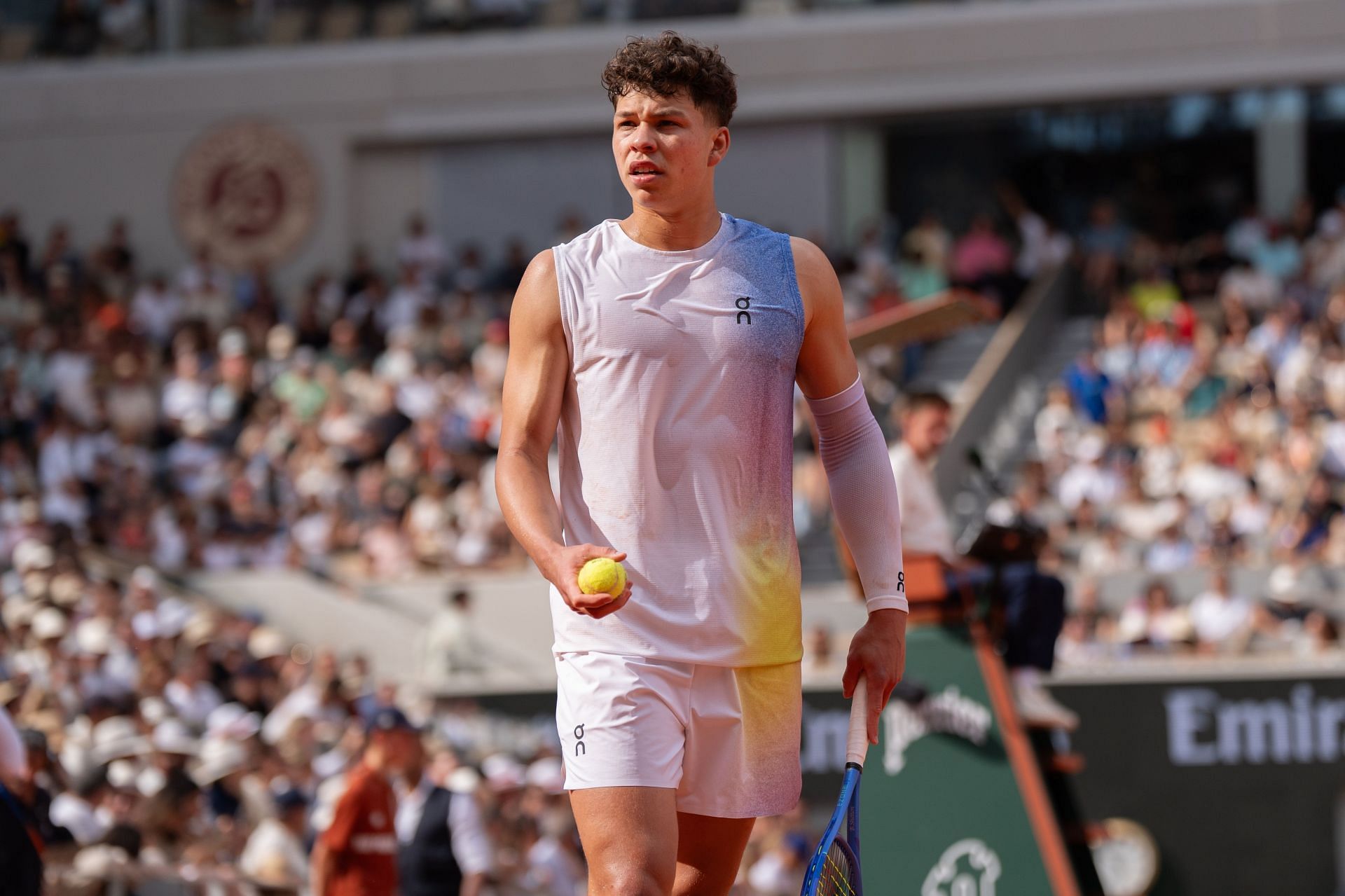 Ben Shelton at the 2025 French Open (Source: Getty)